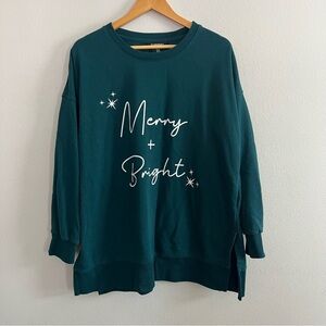 Merry + Bright Holiday Sweatshirt